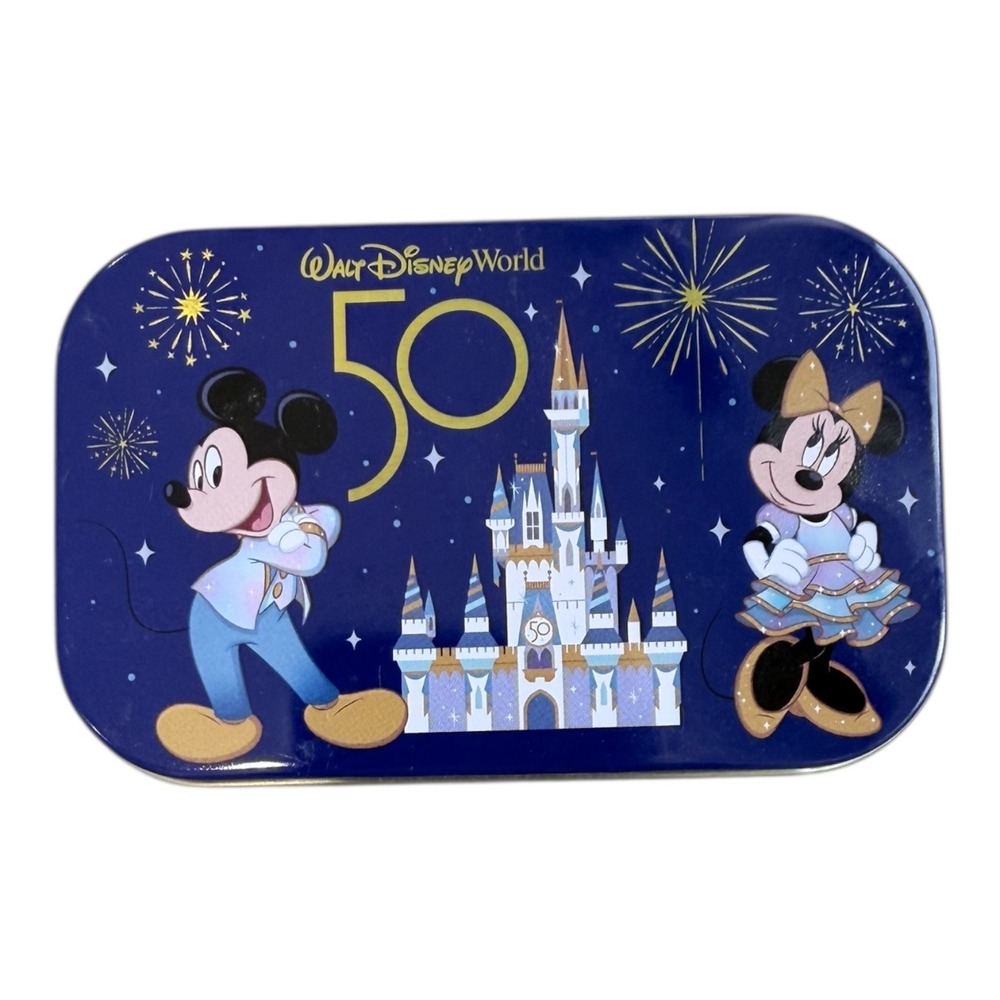 Disney World 50th Anniversary and Disney 100 Years of Wonder Mint Tins Set Blue - Picture 3 of 14